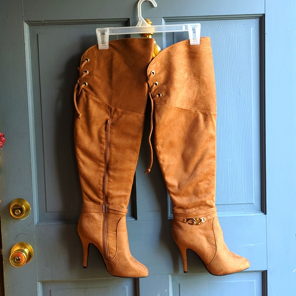 Forever Women's Lace Up Stiletto Boots